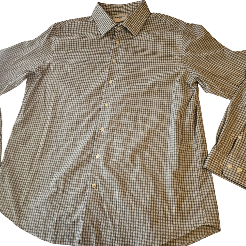 Goodfellow & Co Shirt Mens XL Plaid Button Down Standard Fit Long Sleeve